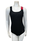 Flamingo 24FL071G Guard Red Strap Ribbed Logo Swimsuit myselflingerie.com