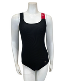 Flamingo 24FL071G Guard Red Strap Ribbed Logo Swimsuit myselflingerie.com