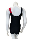 Flamingo 24FL071G Guard Red Strap Ribbed Logo Swimsuit myselflingerie.com