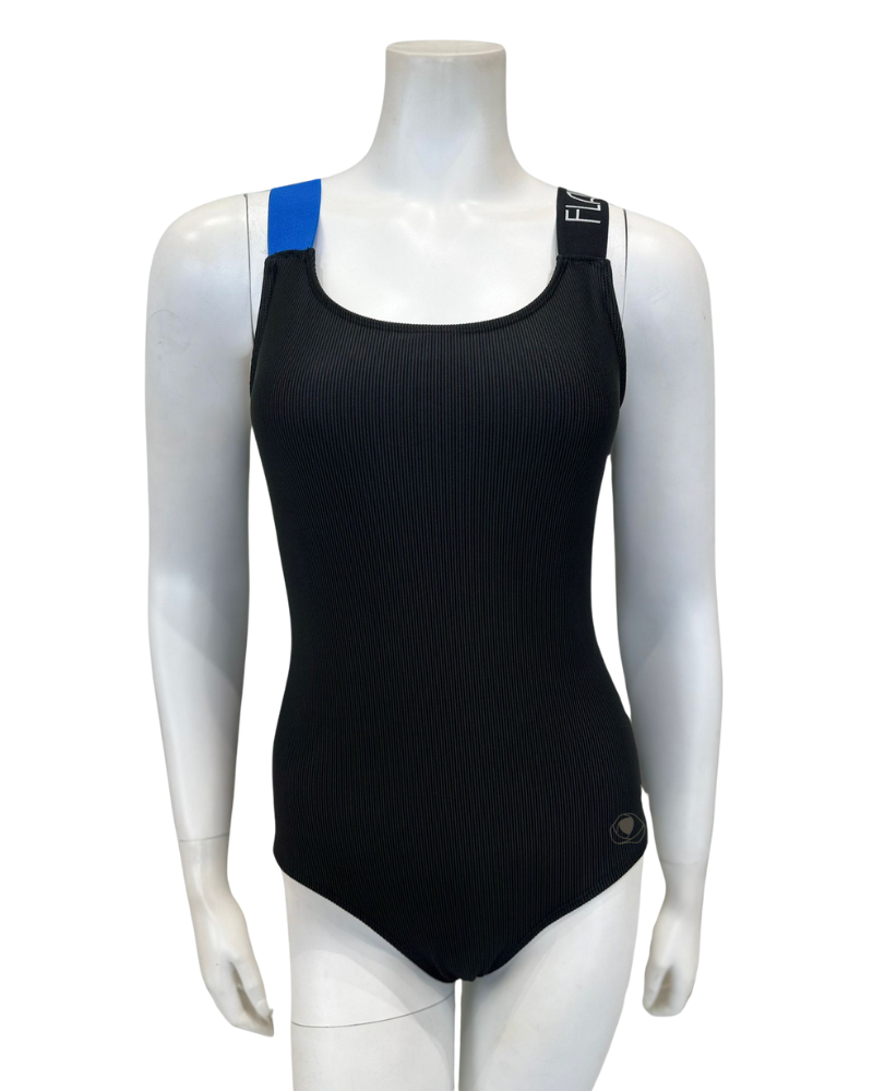 Flamingo 24FL071 Royal Strap Ribbed Logo Swimsuit myselflingerie.com