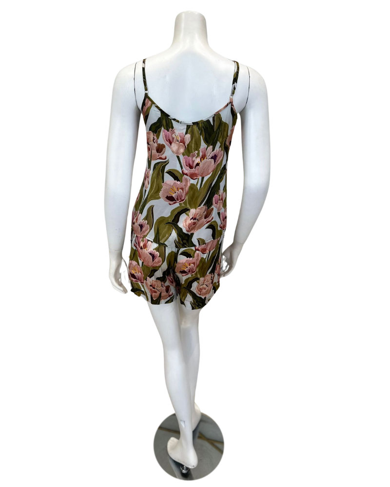 Oh! Zuza 4206 Spring Floral Print Cami & Shorts Set myselflingerie.com