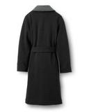 UGG Black Bear Heather Duffield Fleece Wrap Robe