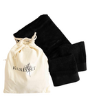 Black Mattress Liner + 2 Hand Towels Set