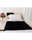 Black Mattress Liner + 2 Hand Towels Set