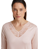 Calida Creole Pink Lace Nights Modal Nightshirt