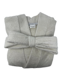 3887102 Cream Plush Short Terry Wrap Bath Robe