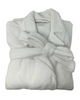 3887103 White Plush Long Terry Wrap Bath Robe