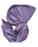 Valeri Fig Crinkle Pre-Tied Bandanna with Full Grip