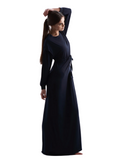 Rojo London June Navy Bamboo Nursing Nightgown & Cardigan Set