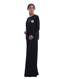 Rojo London June Navy Bamboo Nursing Nightgown & Cardigan Set