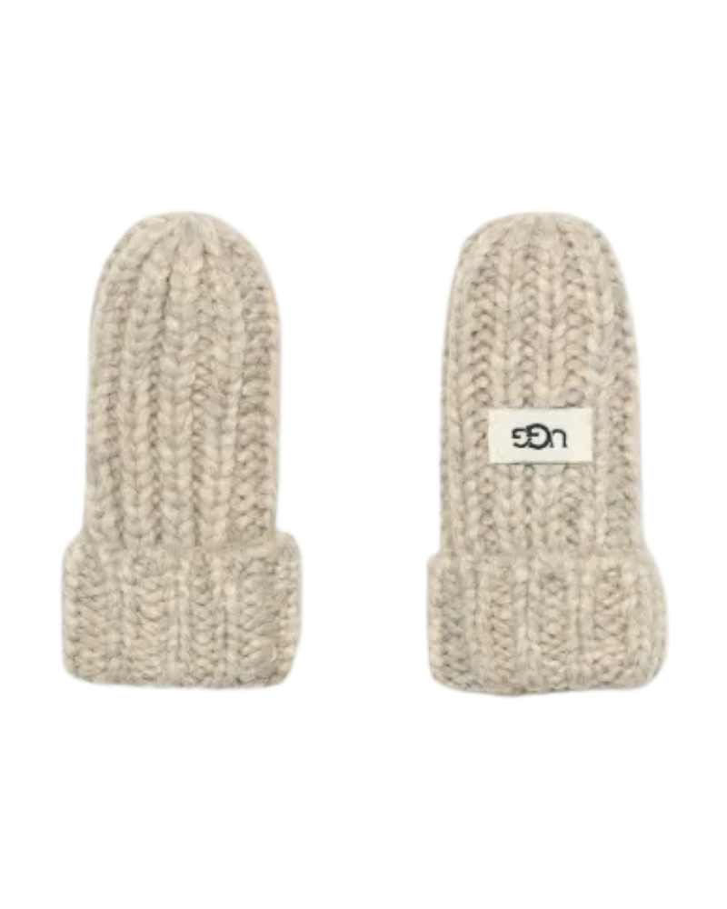 22726 Light Grey Infants Cable Knit Beanie & Mittens Set