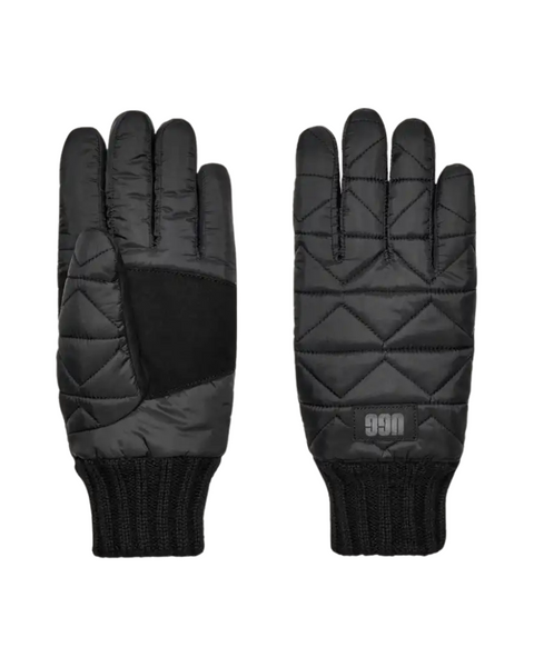 UGG Black Quilted Men's Gloves Myselflingerie.com