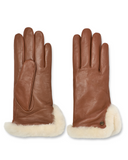 UGG Chestnut Leather Sheepskin Vent Gloves