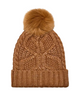 UGG Chestnut Cable Beanie with Pom
