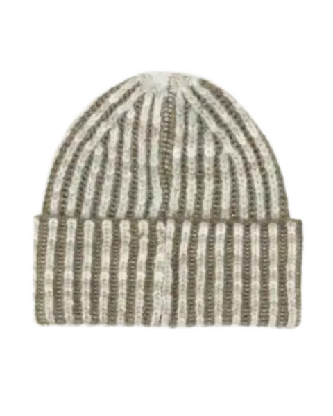 Supreme Space Dye Stripe Beanie Black
