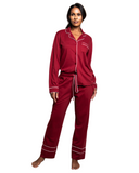 PAPJWB Bordeaux Astaire Pima Cotton Pajamas Set