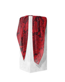 Red Snakeskin Adjustable Pre-Tied Bandanna with Full Grip