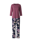 Calida Orchid Rose Favourites Glow 100% Cotton Pajamas Set