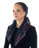 Tie Ur Knot Monogram Edit Adjustable Pre-Tied Bandanna with Full Non Slip