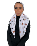 Scarf Bar Fall Hearts Classic Pre-Tied Bandanna with Velvet Grip