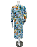 Oh! Zuza M4341 Blue Floral Mix Design Modal Nightshirt Myselflingerie.com