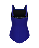 Flamingo 23FLW01-BL Blue Shirred Soft Cups Swimsuit Myselflingerie.com