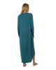 CNL08833 Teal Pintuck Button Down Modal Nightgown