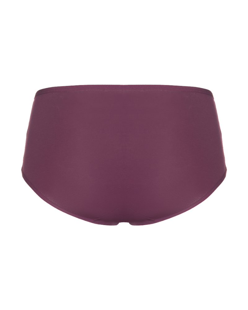 3105 Plum Cotton Hipsters 3 Pk.