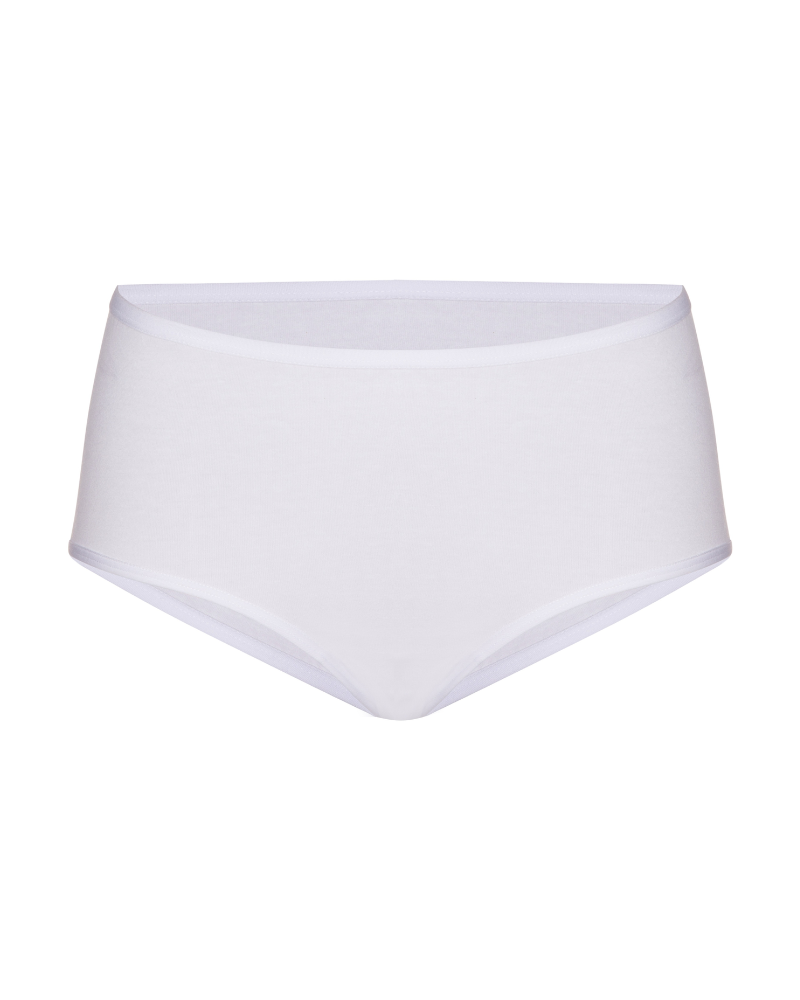 3105 White Cotton Hipsters 3 Pk.