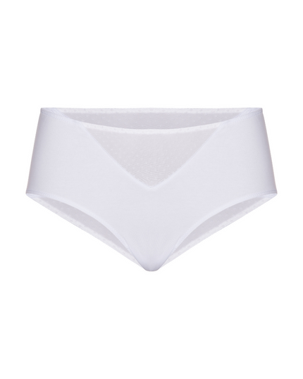 Gemsli  Mesh Insert Organic Cotton White Hipsters 3 Pk