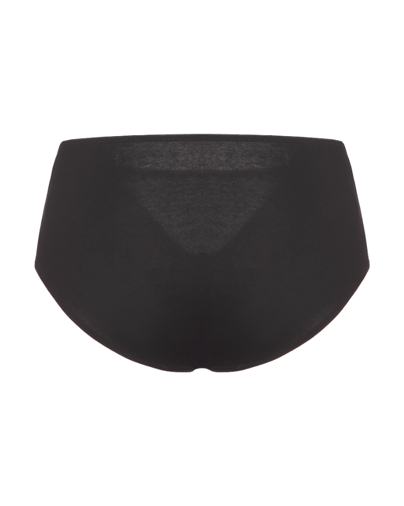 Gemsli Mesh Insert Organic Cotton Black Hipsters 3 Pk