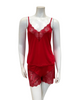 4319 Red Lace Modal Cami & Shorts Set