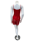 4319 Red Lace Modal Cami & Shorts Set