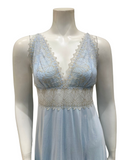 Oh! Zuza Light Blue Shimmer Lace Modal Chemise