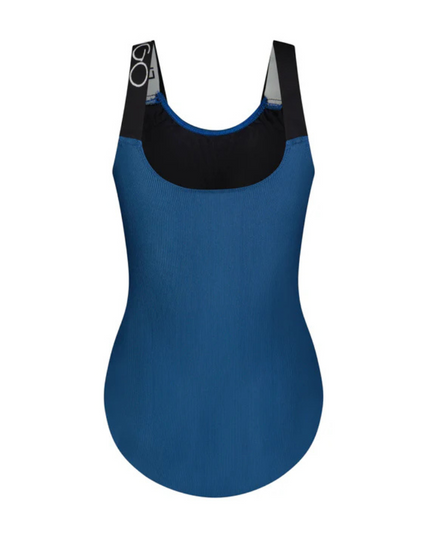 Flamingo Teal Ribbed Logo Swimsuit