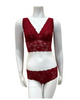 Cosabella NEVER1386 + 07ZL Sindoor Red Lace Bralette & Short Set myselflingerie.com