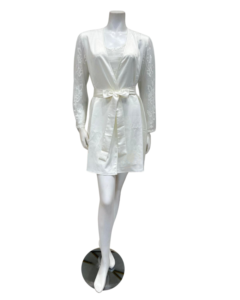 Rya Collection 906 + 820 Ivory Lisbon Chemise & Robe Set myselflingerie.com