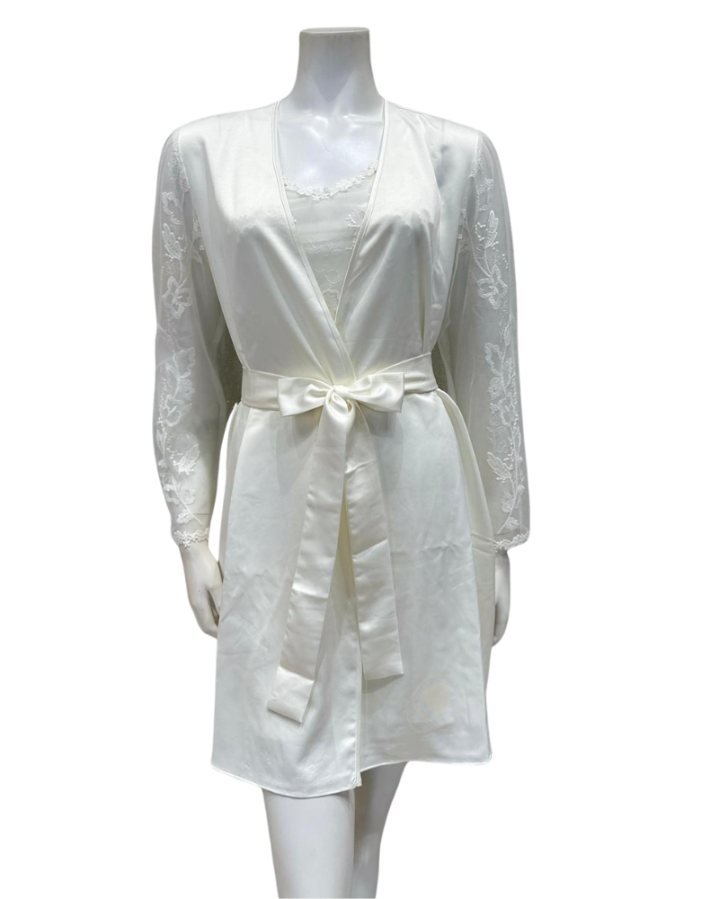 Rya Collection 906 + 820 Ivory Lisbon Chemise & Robe Set myselflingerie.com