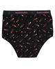 Buttermint BR-LIPS-BK Pink Lipstick Black Cotton Teen Briefs 3 Pack myselflingerie.com