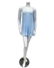 Rya Collection 114 Marian Blue Or Chiffon Accordion Pleated Chemise myselflingerie.com