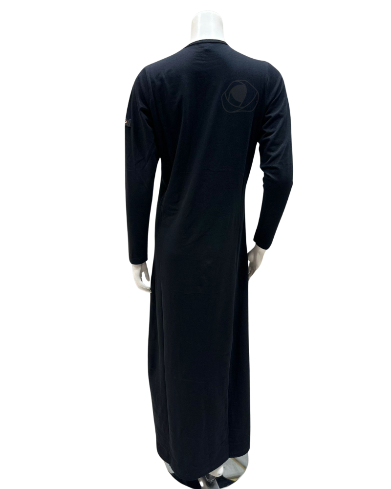 ESPi AK735 Stars Screen Print Black Pull On Cotton Teen Nightgown myselflingerie.com