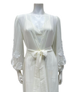 841 + 842 Ivory Saint-Tropez Gown & Wrap Robe Set