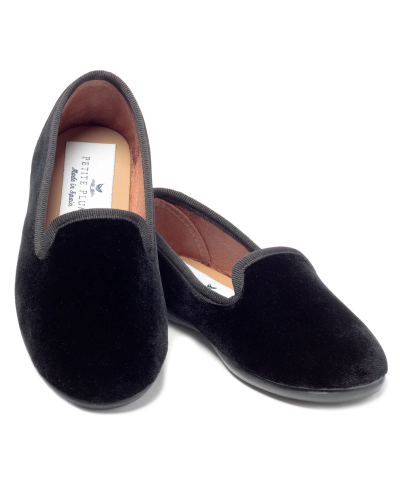 SBFWSL Black Velvet Hampton Loafers