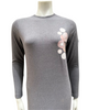 ESPi AK778 Circles Screen Print Grey Pull On Modal Teen Nightgown myselflingerie.com