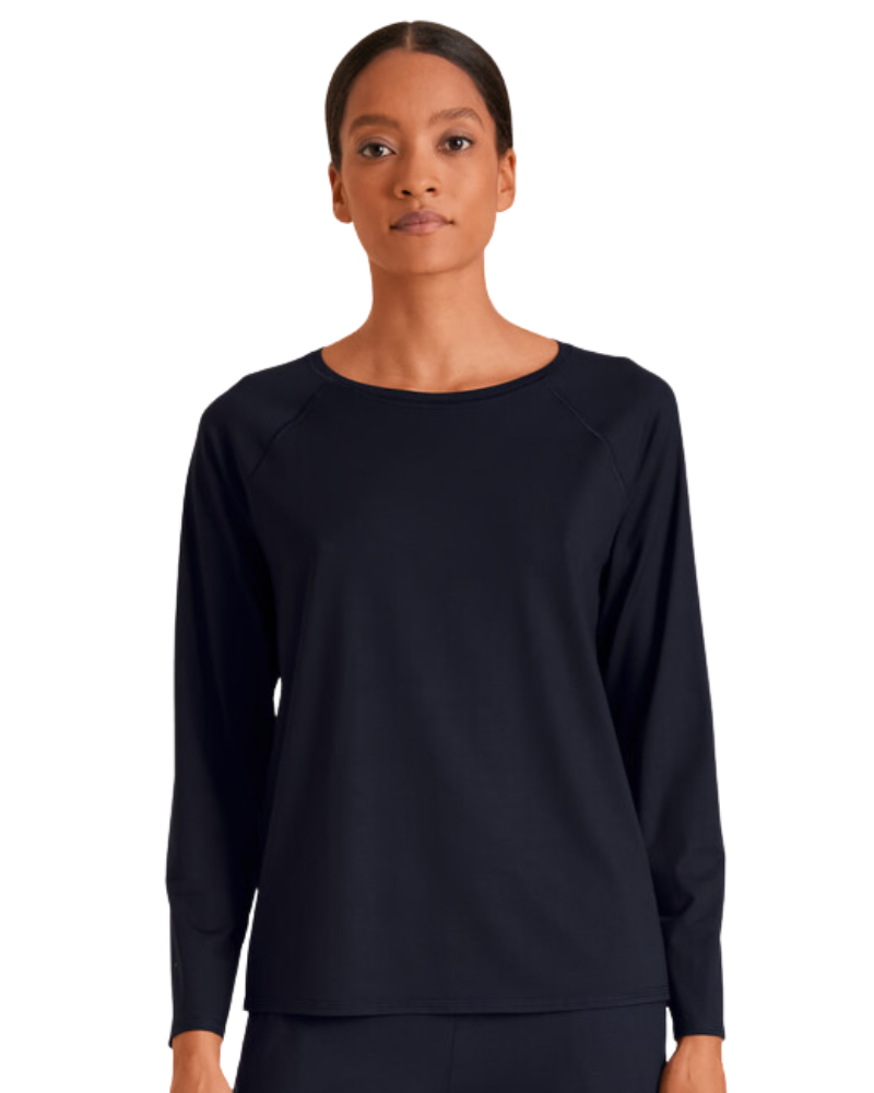 Calida 15791 + 29390 Dark Lapis Blue DSW Balancing Modal Pajamas Set myselflingerie.com