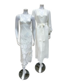 841 + 842 Ivory Saint-Tropez Gown & Wrap Robe Set