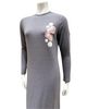 ESPi AK778 Circles Screen Print Grey Pull On Modal Teen Nightgown myselflingerie.com