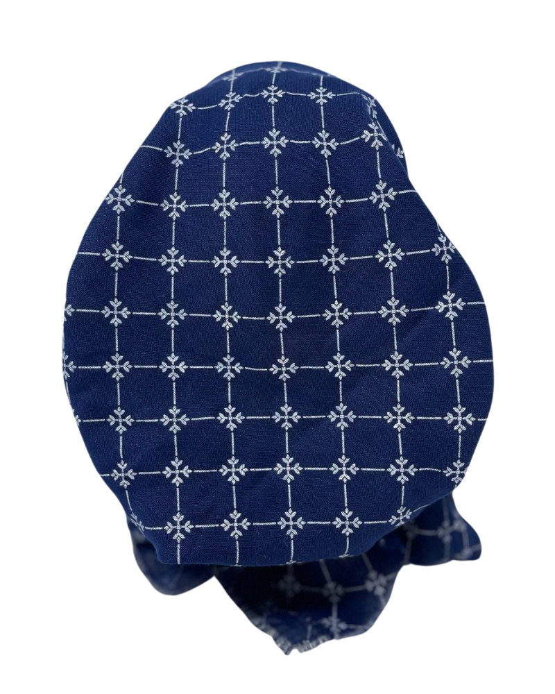 Revaz HS510R Royal Square Flowers Adjustable Pre-Tied Bandanna with Velvet Grip myselflingerie.com