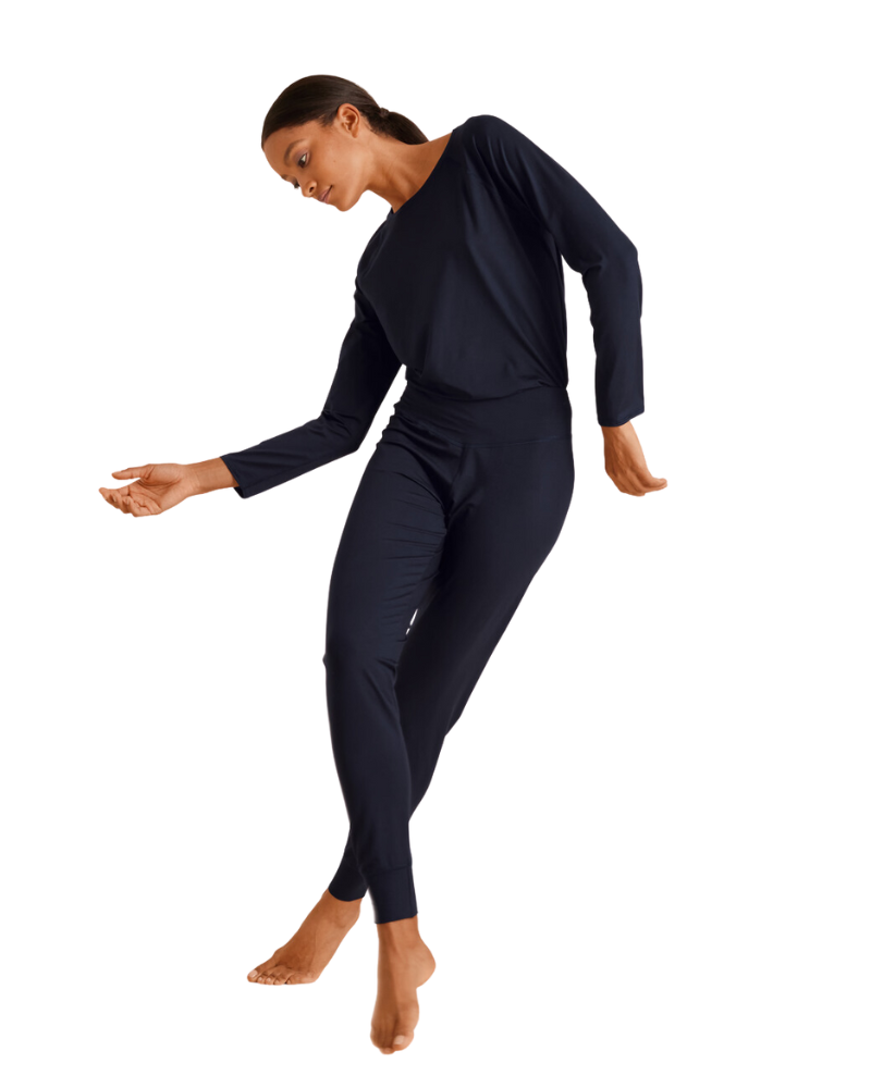 Calida 15791 + 29390 Dark Lapis Blue DSW Balancing Modal Pajamas Set myselflingerie.com
