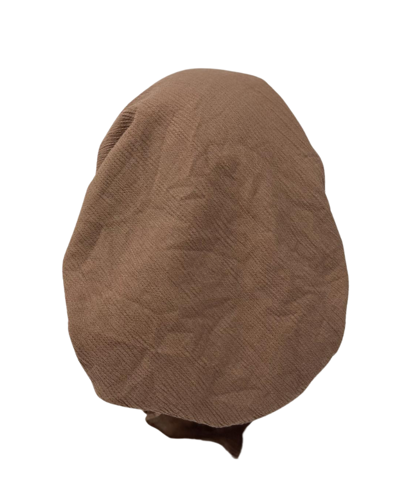 Revaz HS402CF Coffee Textured Adjustable Pre-Tied Bandanna with Velvet Grip myselflingerie.com